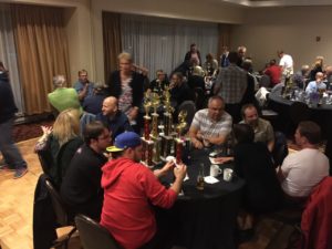 Czechs with their mountain of trophies