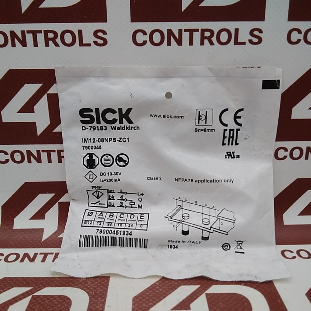 IM12-08NPS-ZC1 | Sick | (7900045), Inductive Proximity Sensor, 8mm Sensing Range