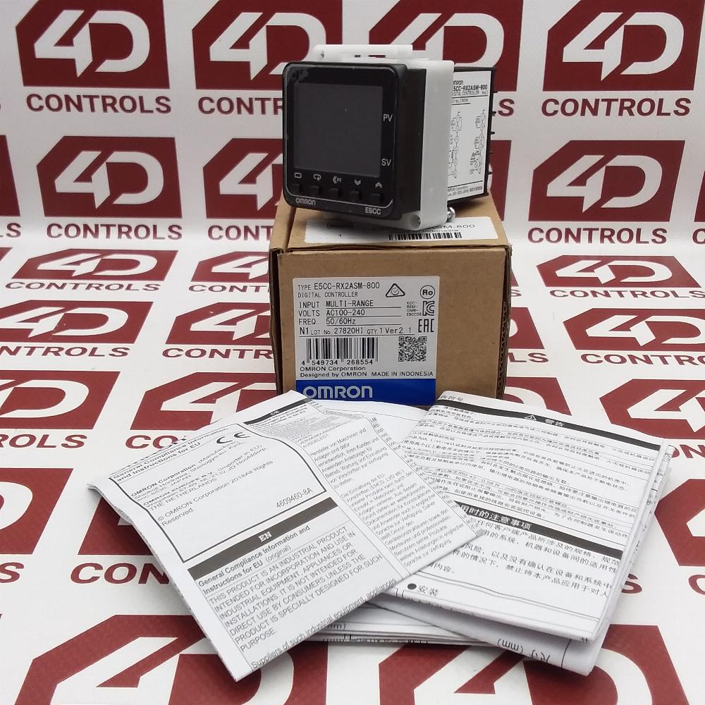 E5CC-RX2ASM-800 | Omron | Digital Temperature Controller, 100-240VAC, 50/60Hz