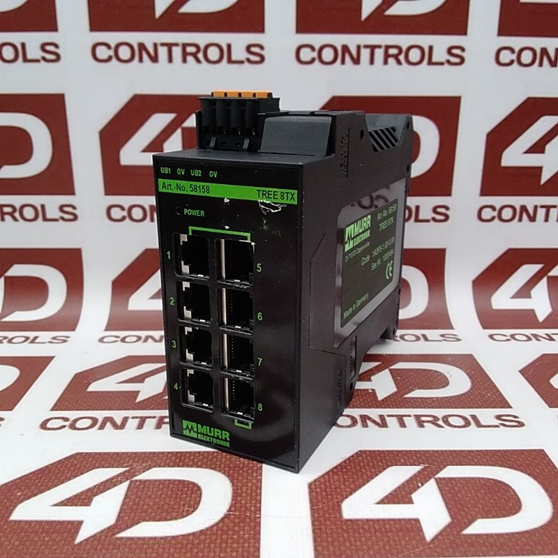 58158 | Murr Elektronik | TREE 8TX, Network Switch, 8 Port, 12-32VDC