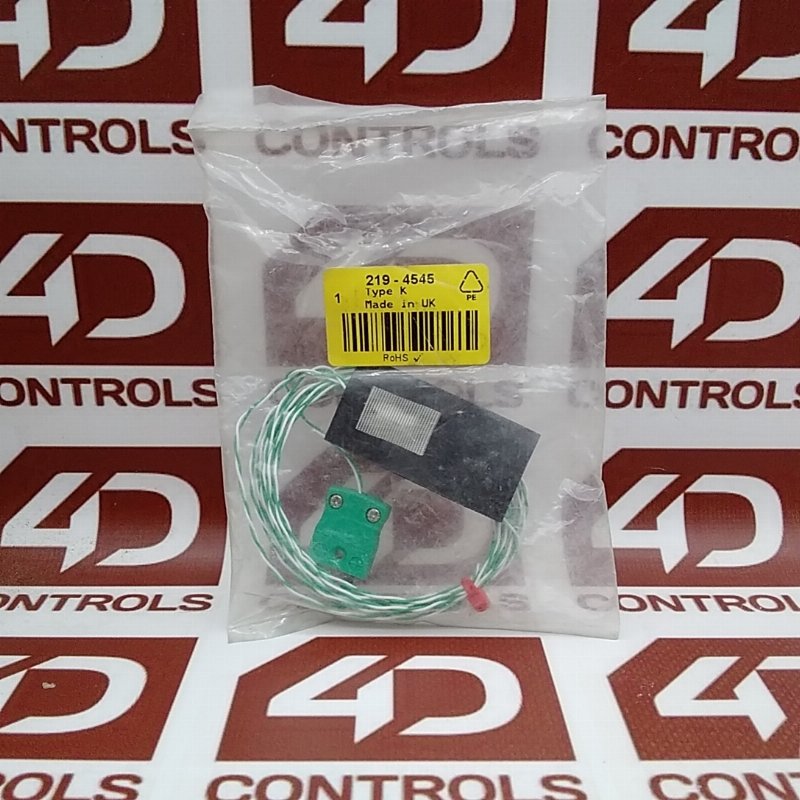 219-4545 | RS Components | Thermocouple, 2M, 50'C-100'C