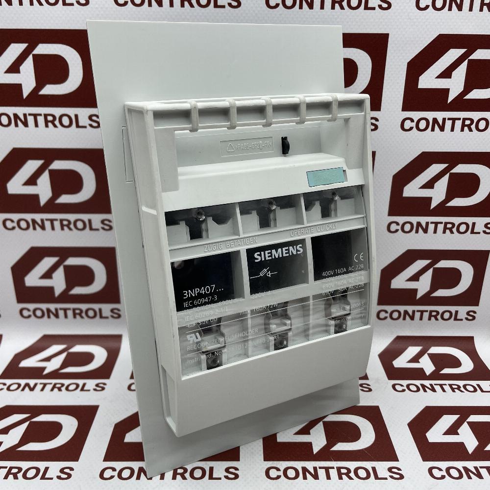 3NP407 | Siemens | Fuse Switch Disconnector, 3 Pole, NH00, 160A
