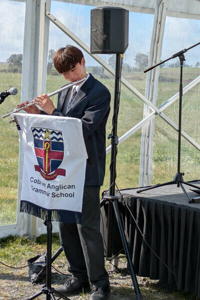 Angli Schools Ascension Site Blessing Student Performer