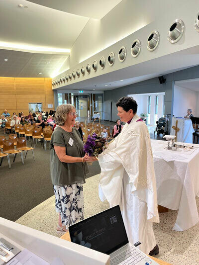 Ellenbrook 25 Years Lorelle Wadley and Bishop Kate