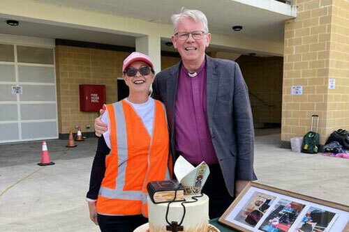 Frederick Irwin Anglican School Rev Tracey and Bishop Ian
