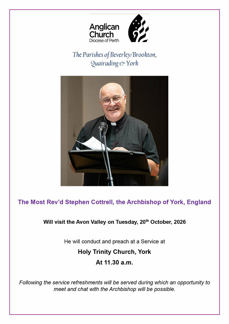 Parish of York Archbishop of York Visit Poster