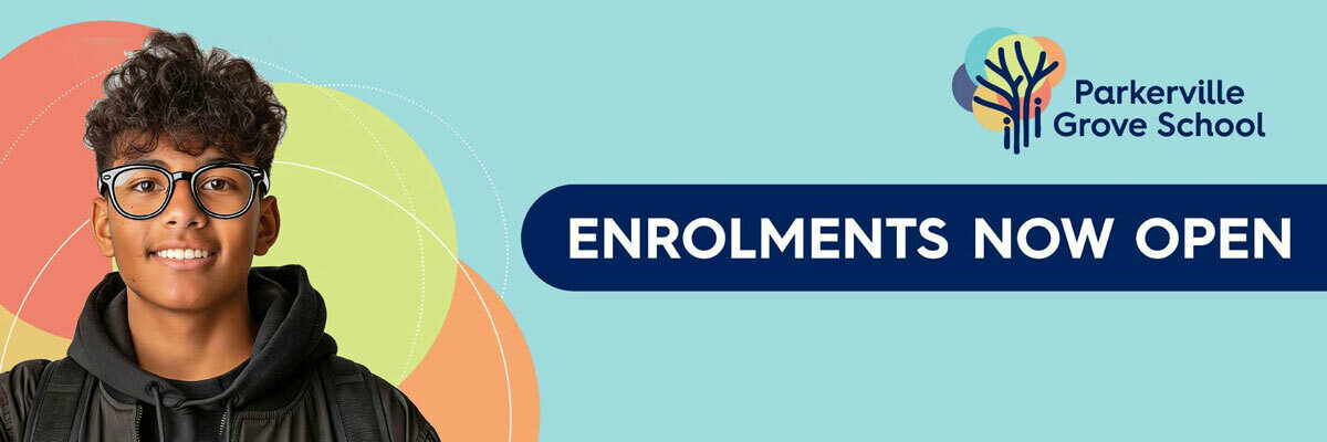 Parkerville School Enrolments open banner