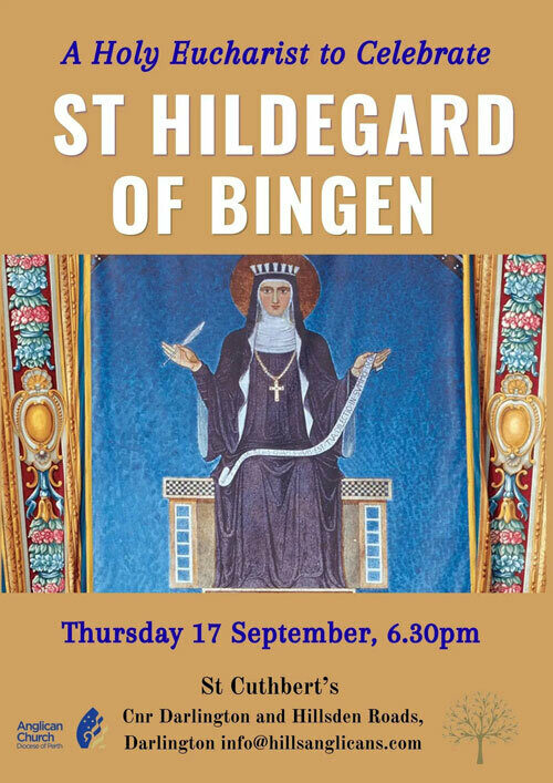 St Cuthberts Eucharist Saint Hildegard Poster