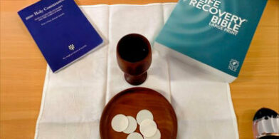 Communion elements and Bible