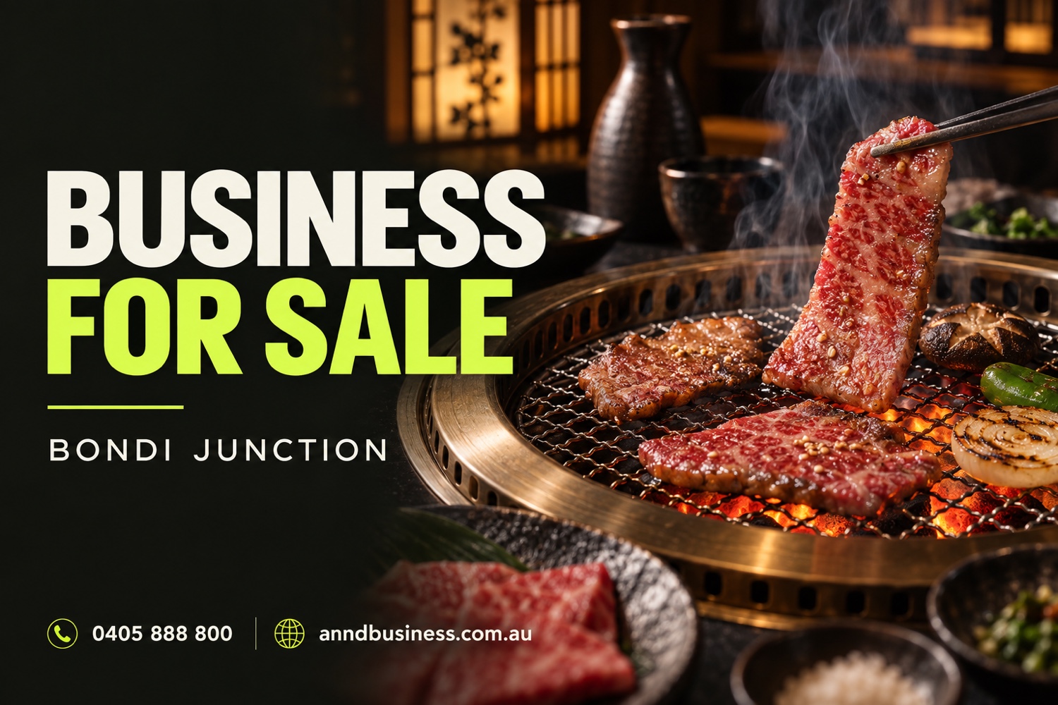 Turnkey Japanese Yakiniku BBQ | $13,500 PW Sales | Fully Fitted & BBQ Approved | Bondi Junction