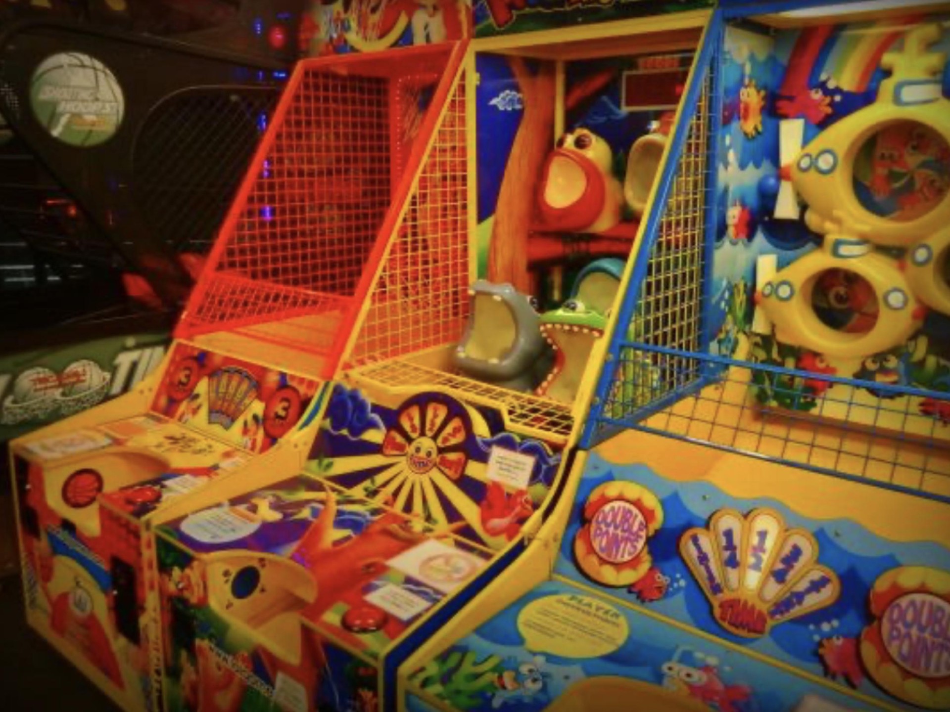Arcade Games in Movie Foyer