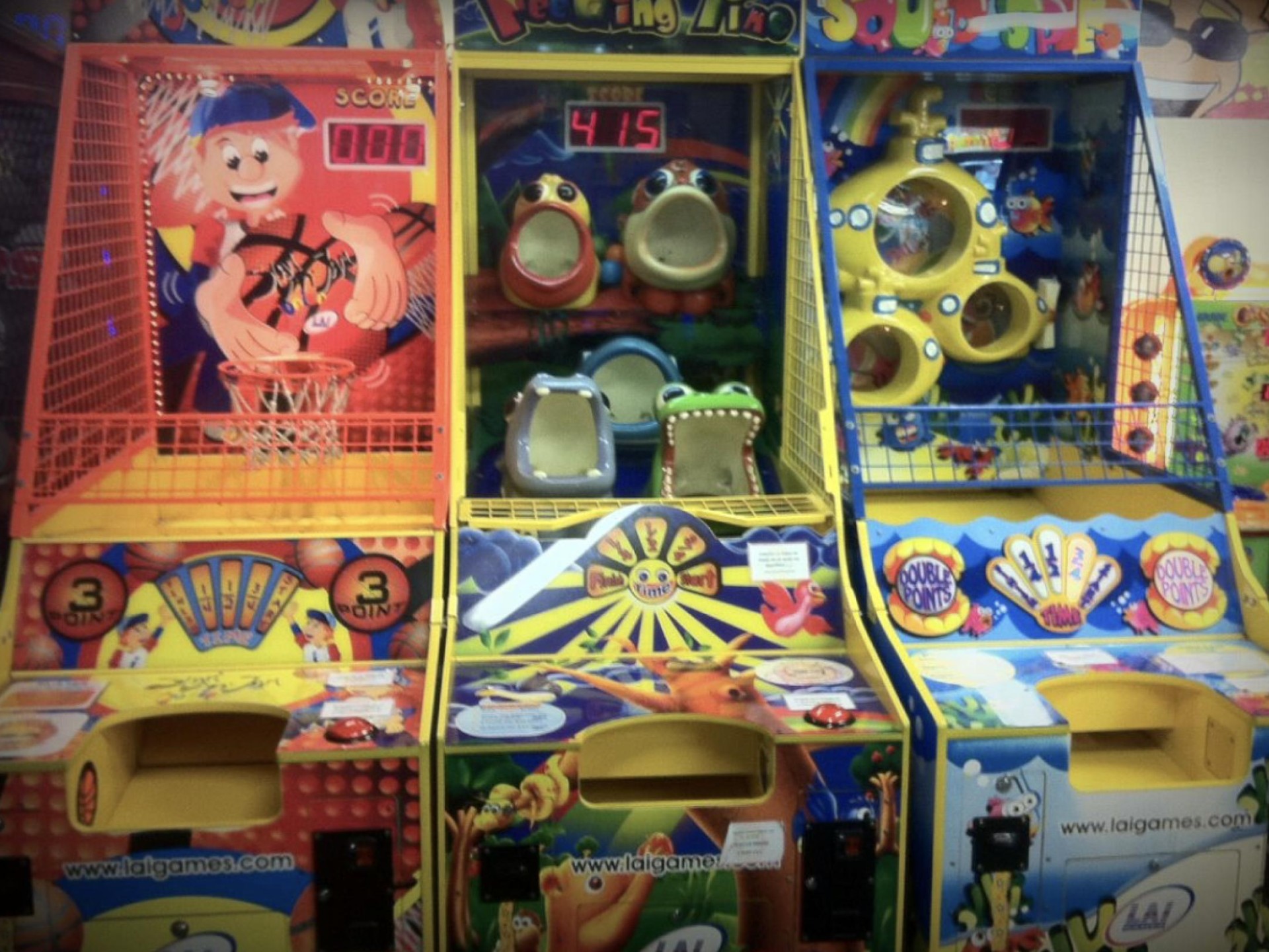 Arcade Games in Movie Foyer