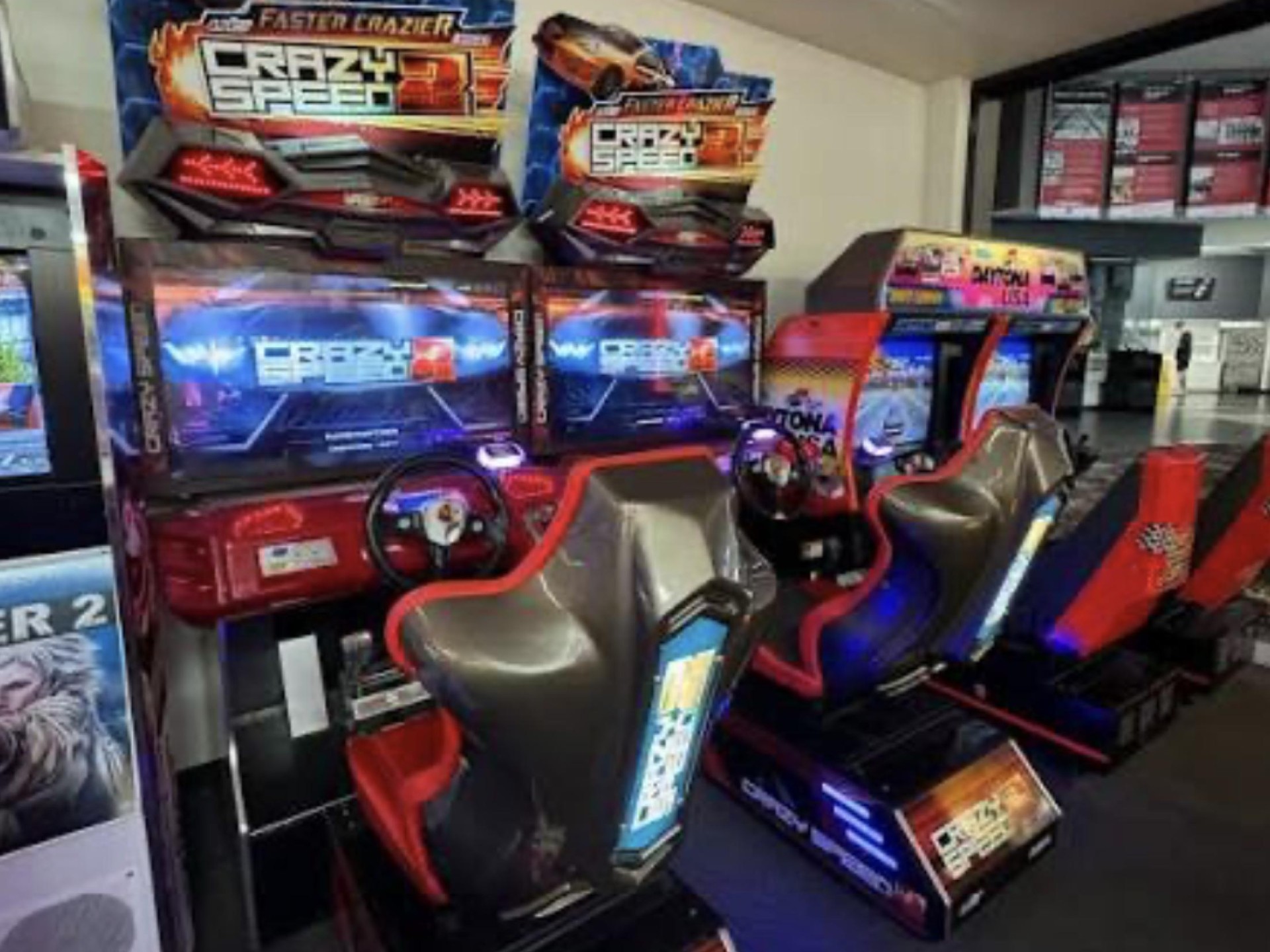 Arcade Games in Movie Foyer