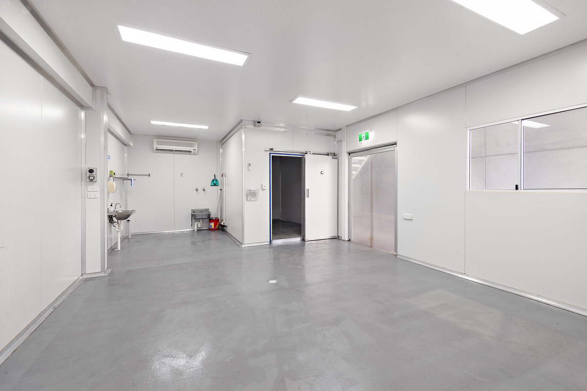 Industrial unit with coolroom and food production fitout