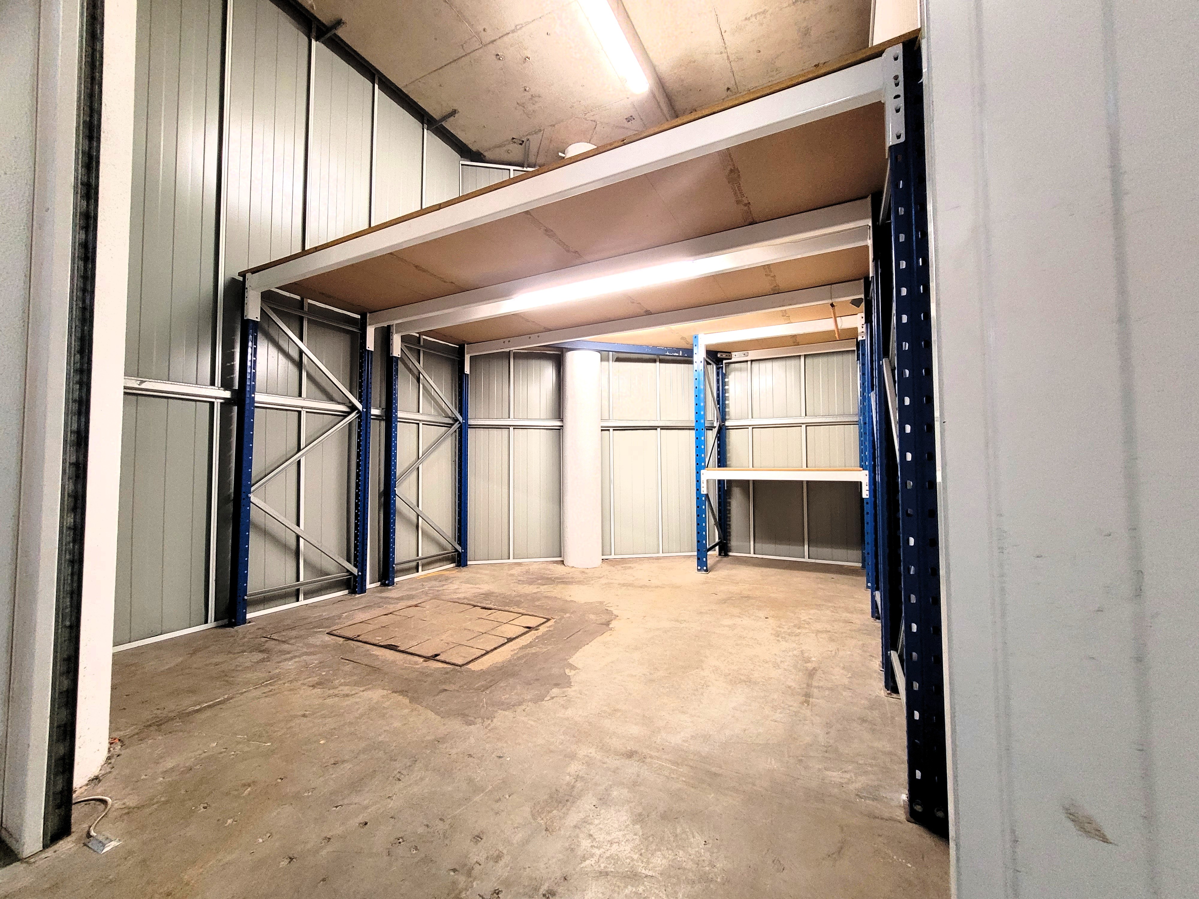 STORAGE LOT- 13m2 (approx) + Bonus Mezz & Shelves