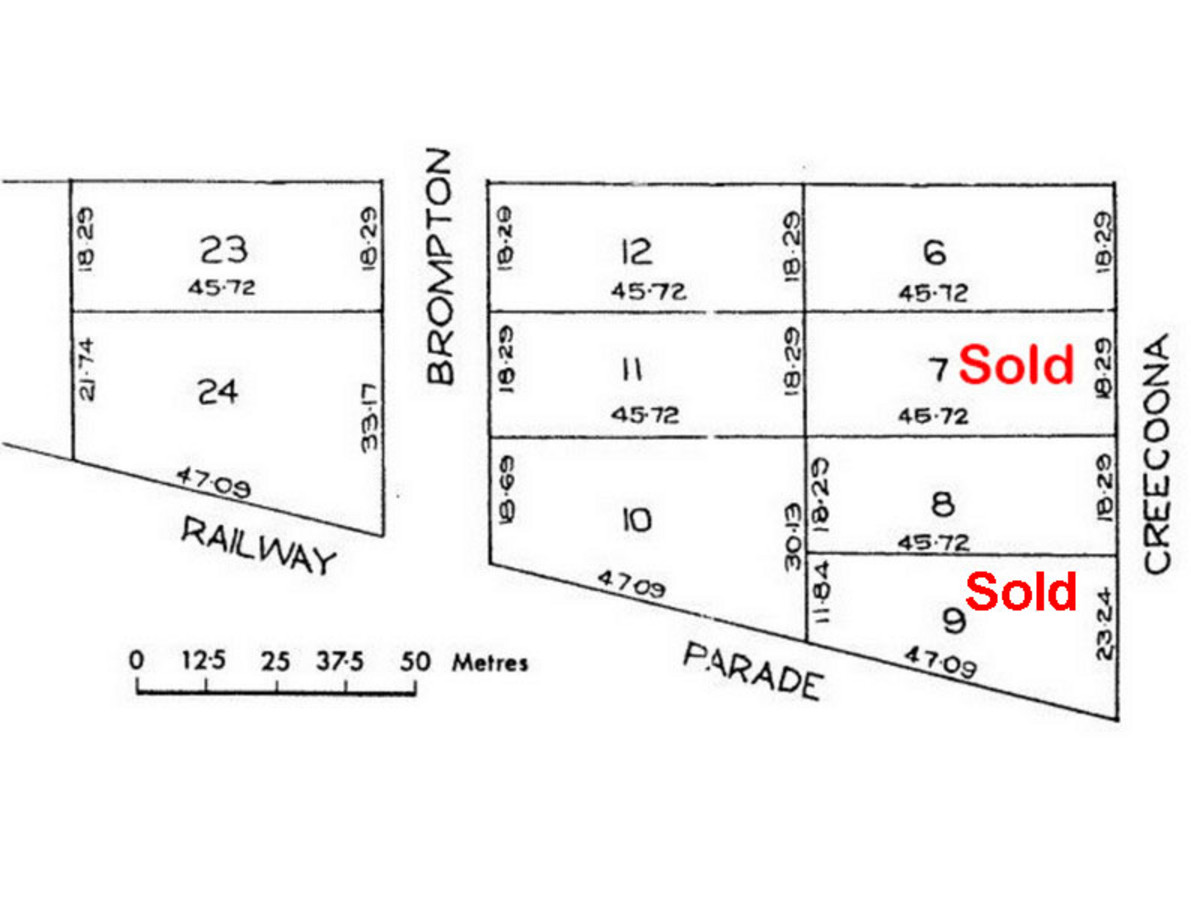 Six land sites available for business