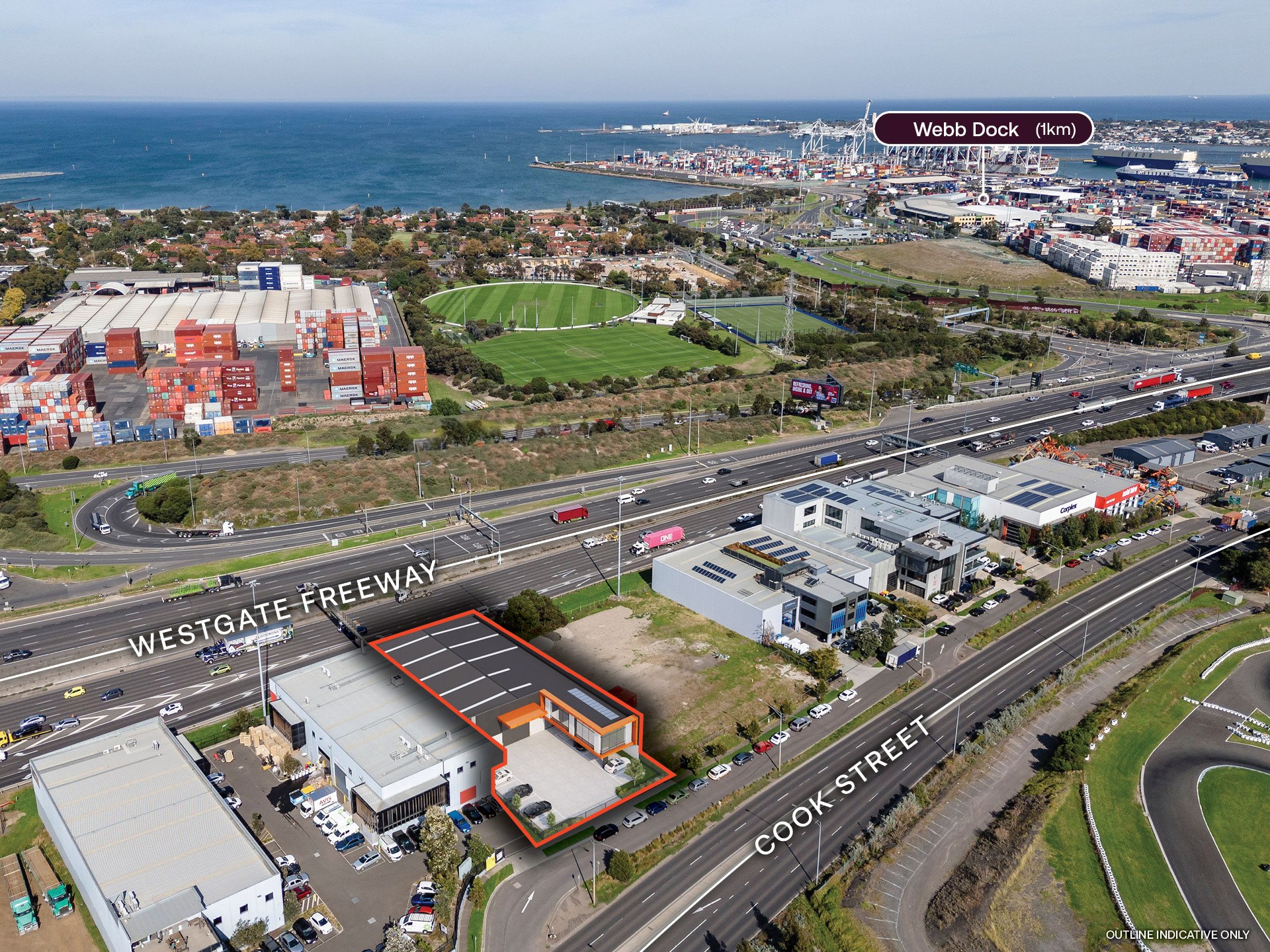 Port Melbourne's Only Brand New Office Warehouse with Huge Exposure to the West Gate Freeway