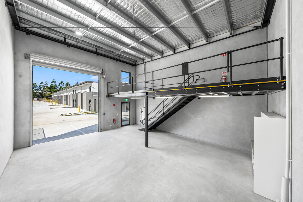 105sqm Brand New Industrial Warehouse/Office. 2 Car Spaces.