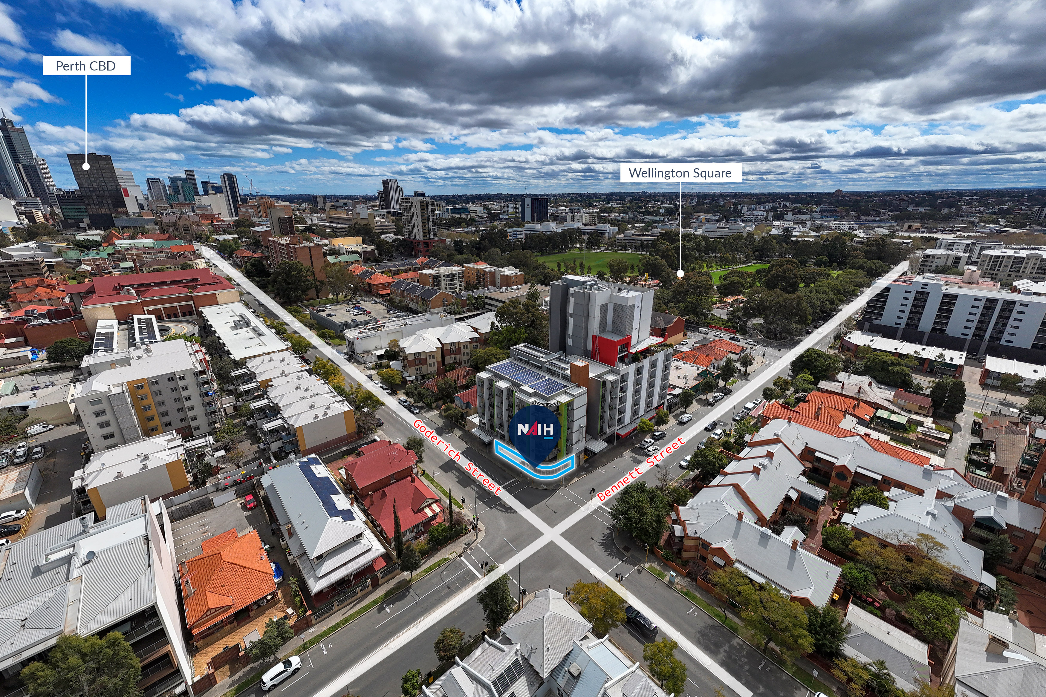 Prominent Corner Tenancy with Extensive Street Frontage