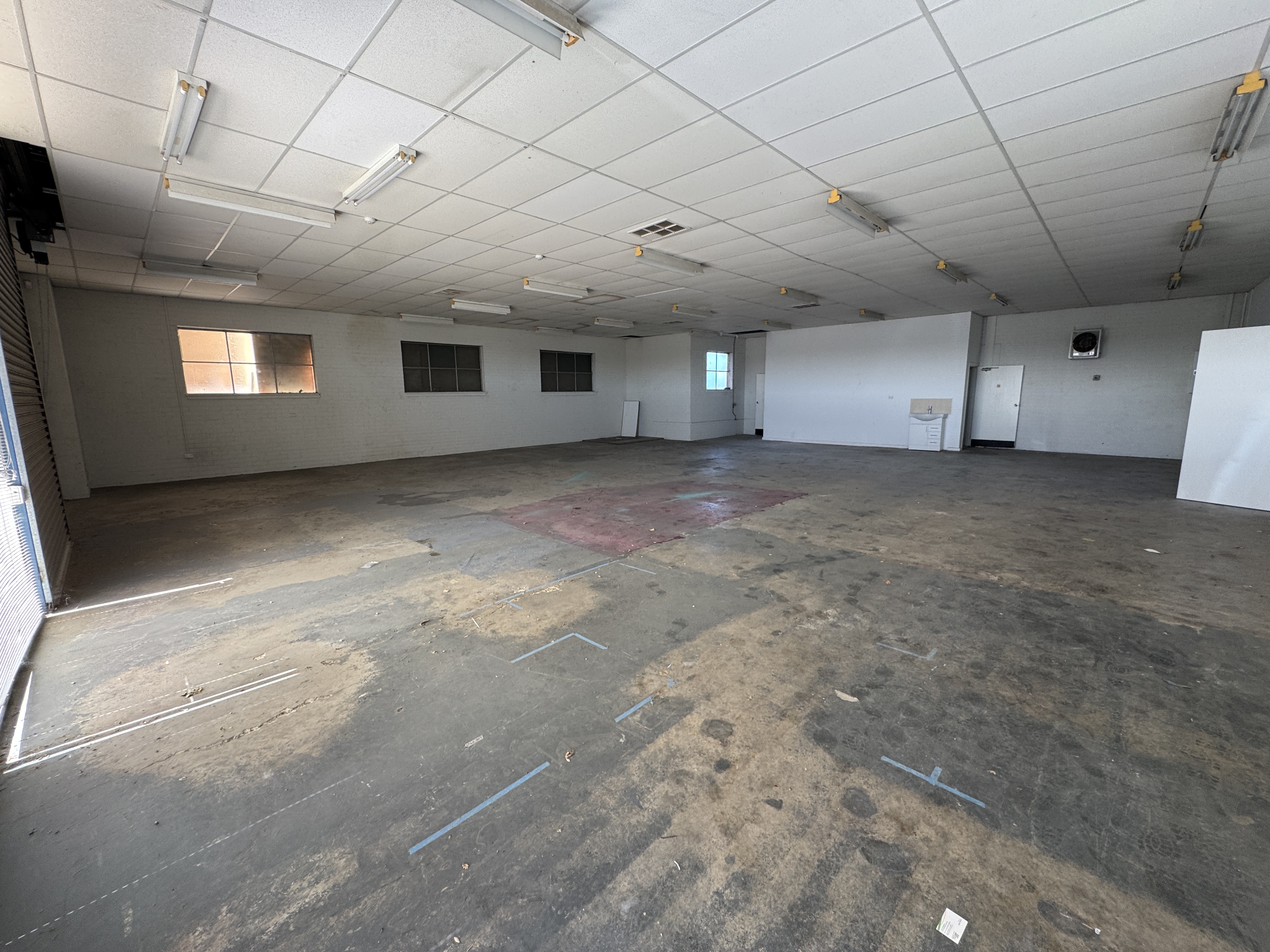Open Warehouse with dual roller doors