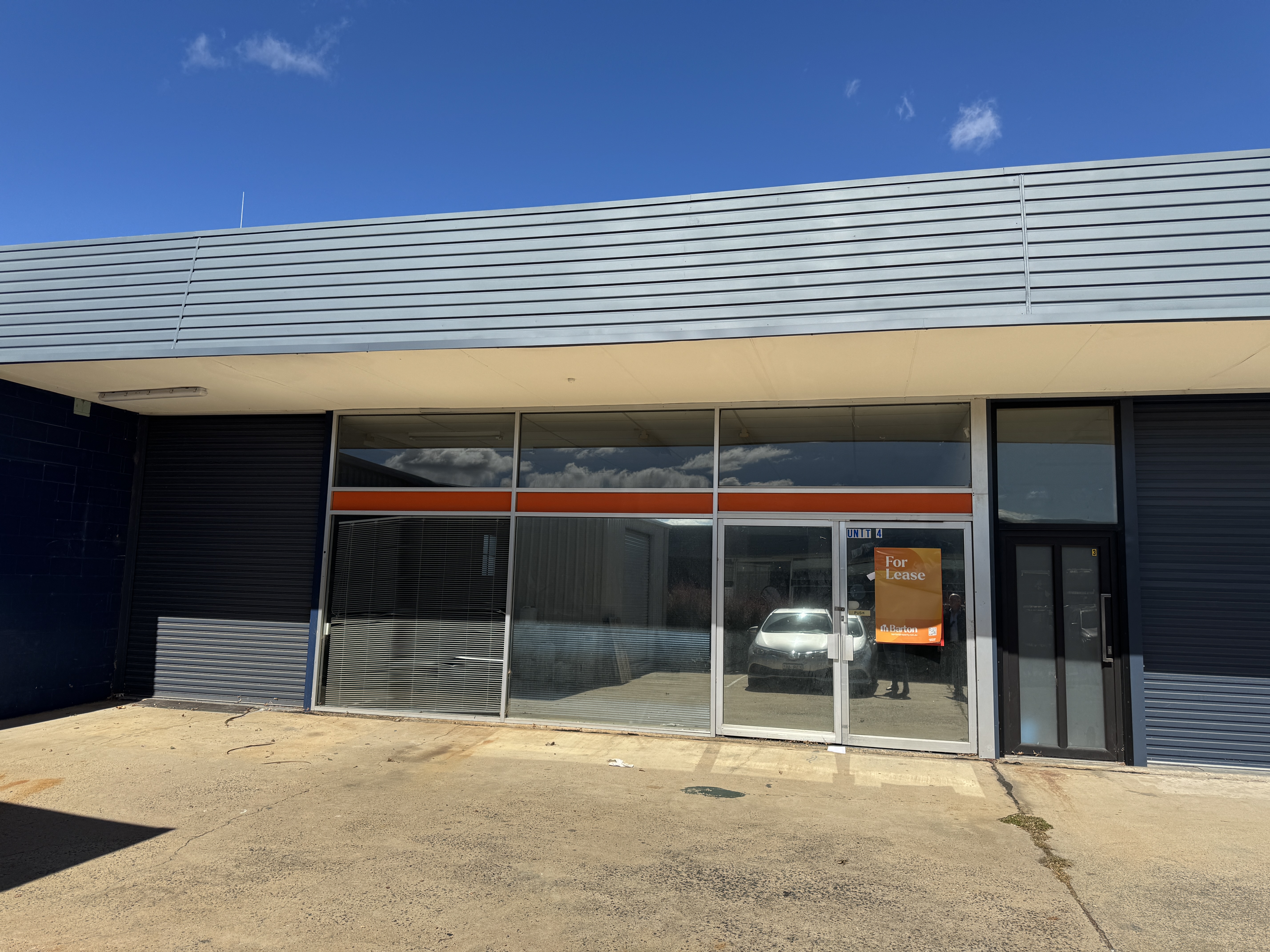 Open Warehouse with dual roller doors