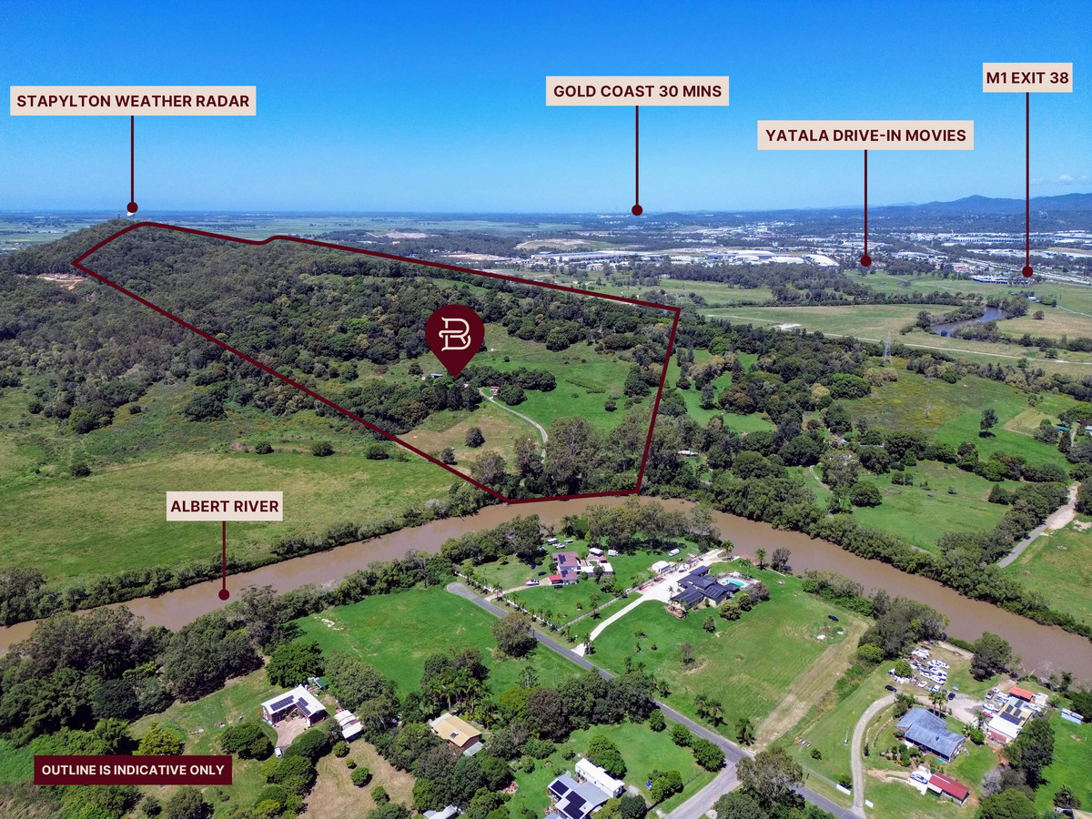 376,360 sqm (93 Acres) 'THE YELLOWWOOD ESTATE' On the Albert River, Stapylton QLD