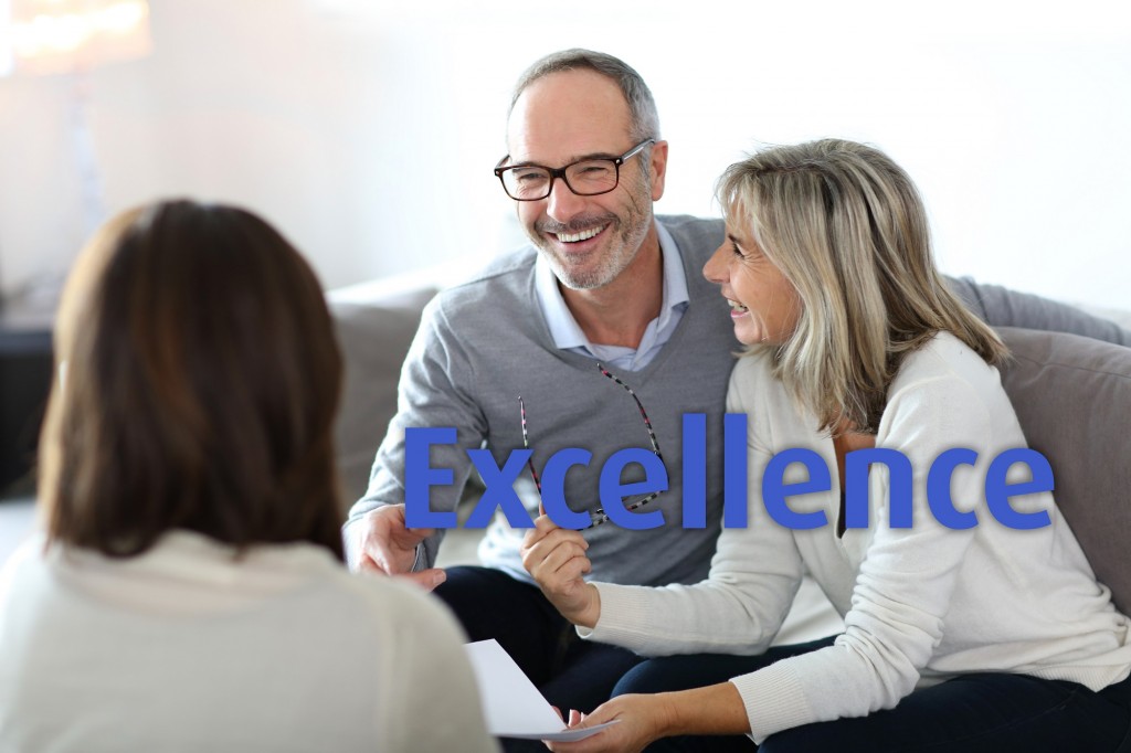 Senior couple meeting financial adviser for investment