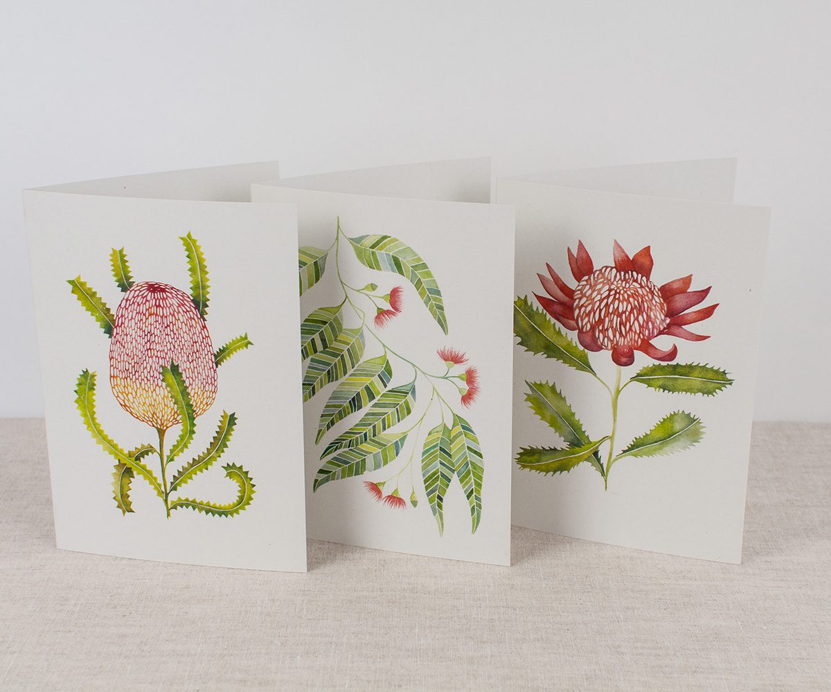 Native Flora – cards (set of 3)
