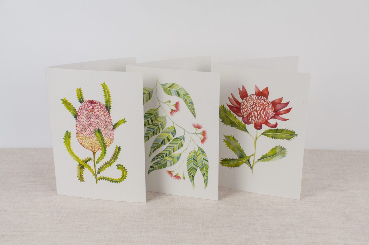 Native Flora – cards (set of 3)