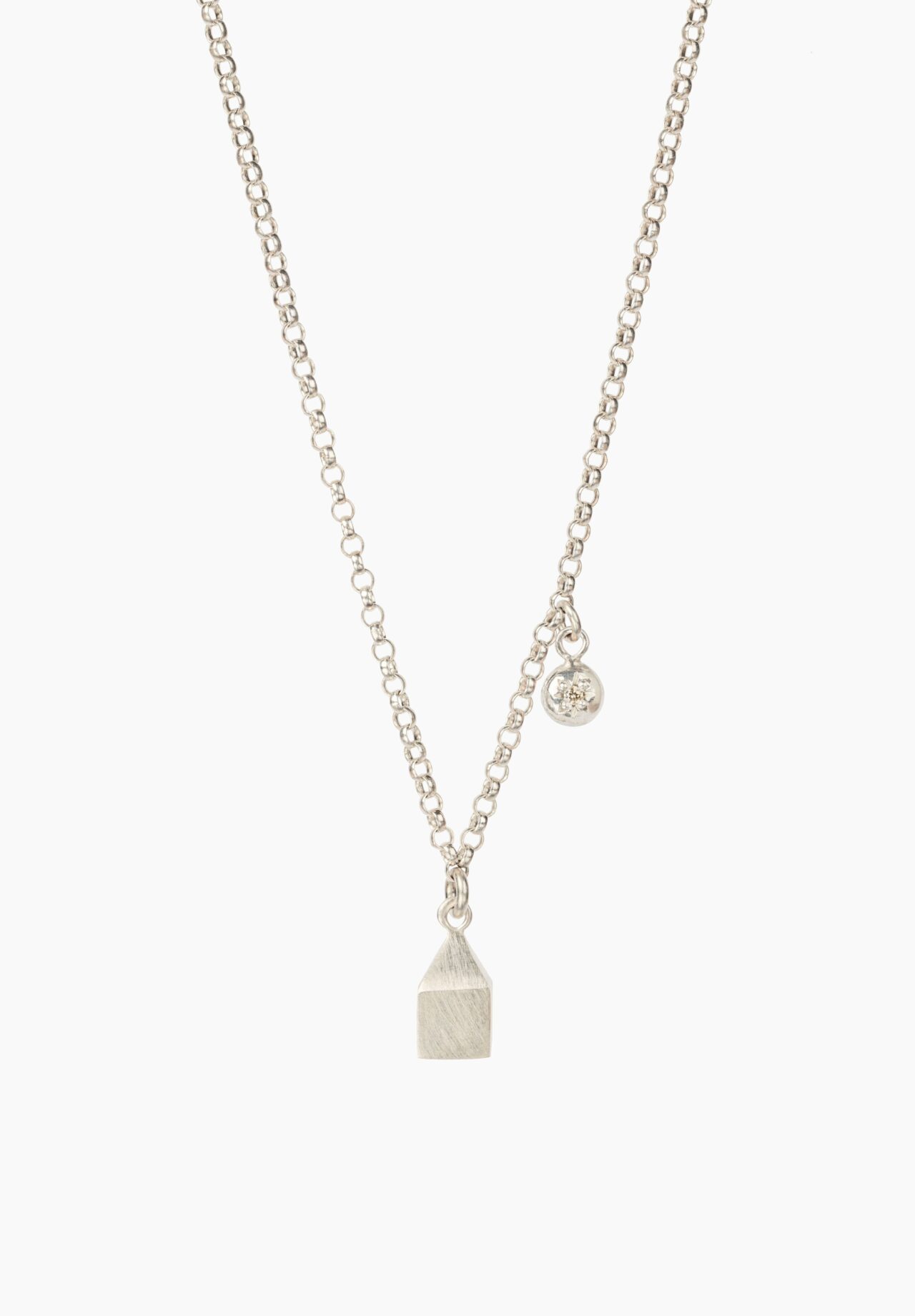 Home & Star Necklace