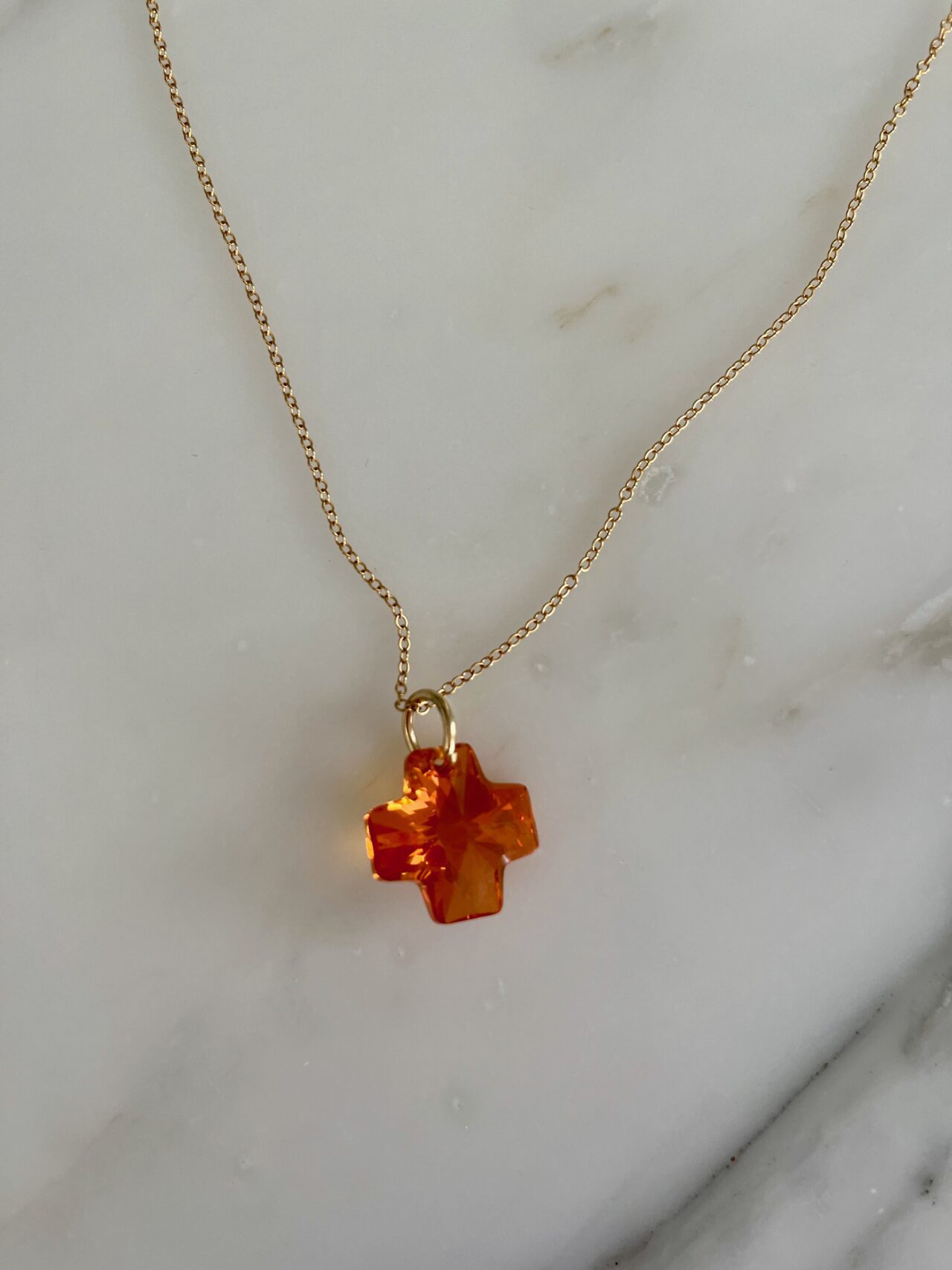 Necklace with a cross pendant