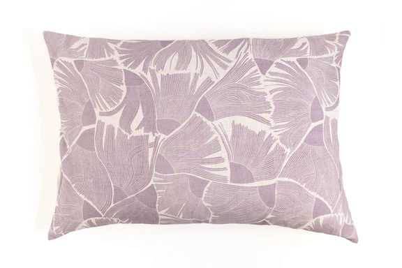 Gumflower in Lilac - Linen Pillowcase