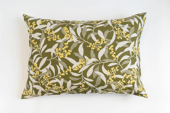 Golden Wattle in Bushleaf - Linen Pillowcase