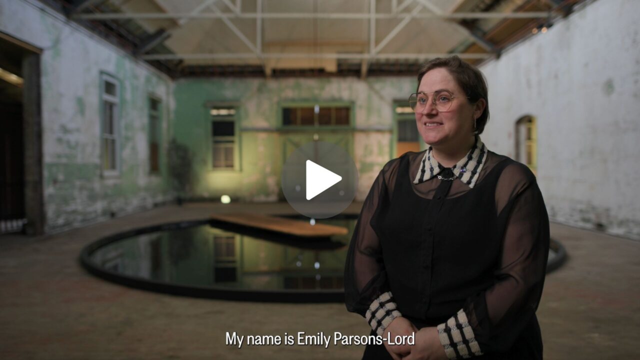 Artist Talk by Emily Parsons-Lord. Video by Eugene Perepletchikov.