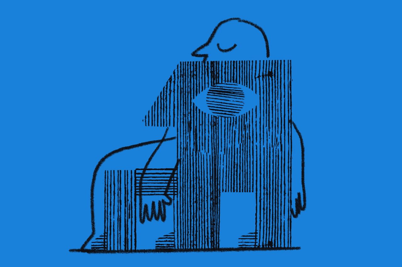 Chair with a Face, Built Character: A shared exploration of furniture, objects and illustration, 2026. Illustration by Samantha Curcio.