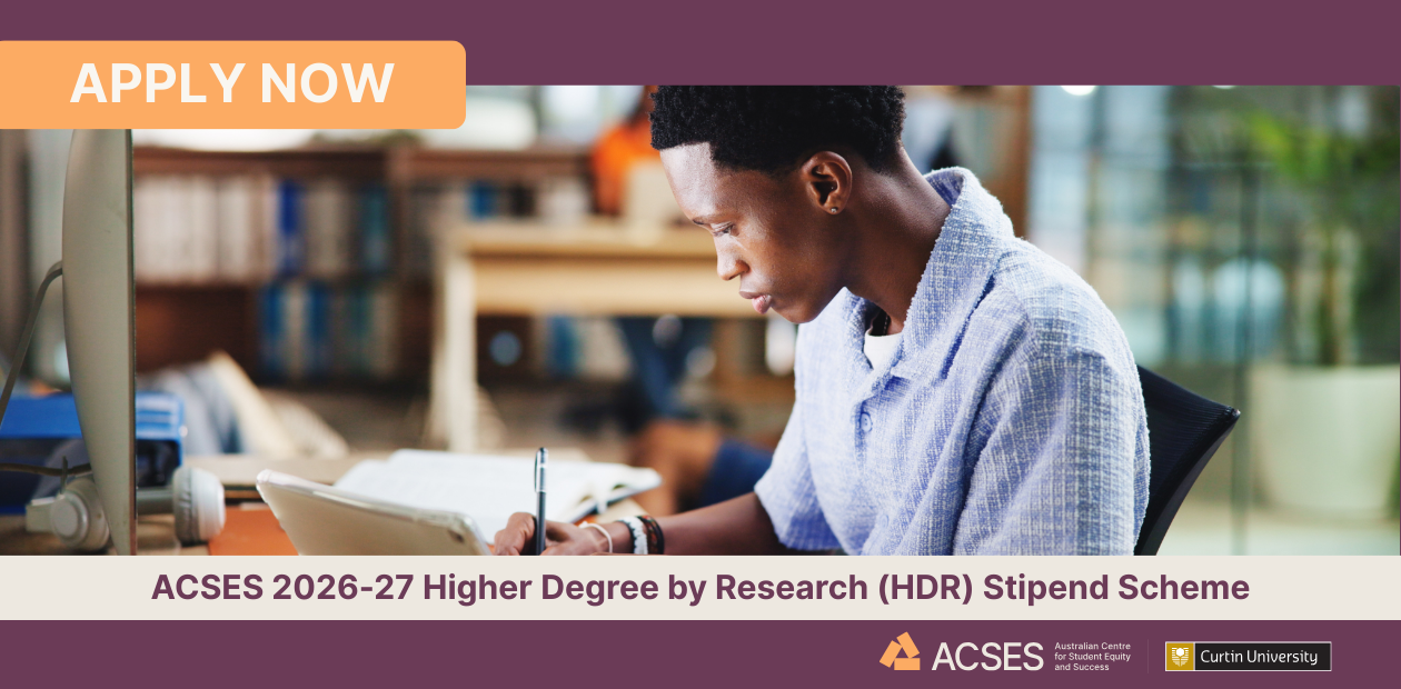 Image and text banner showing a student working at a desk with the text overlayed 