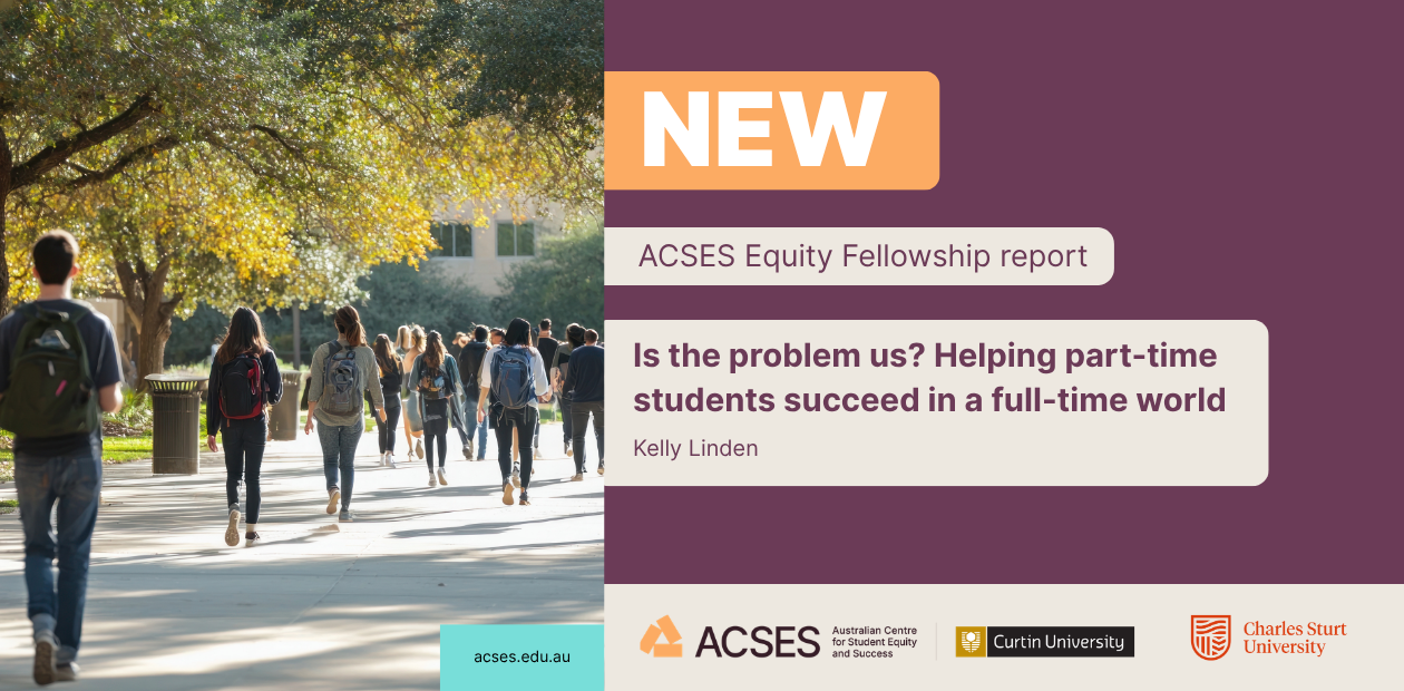 Graphic announcing the release of a new ACSES Equity Fellowship report, 