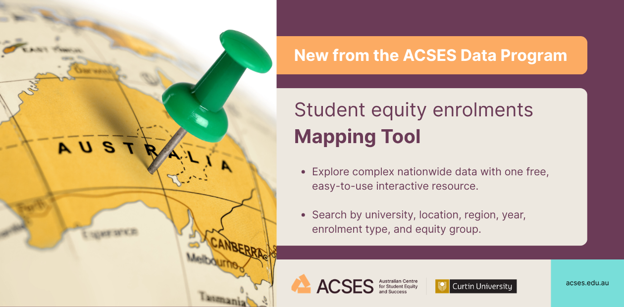 Graphic announcing the launch of the new ACSES Mapping Tool