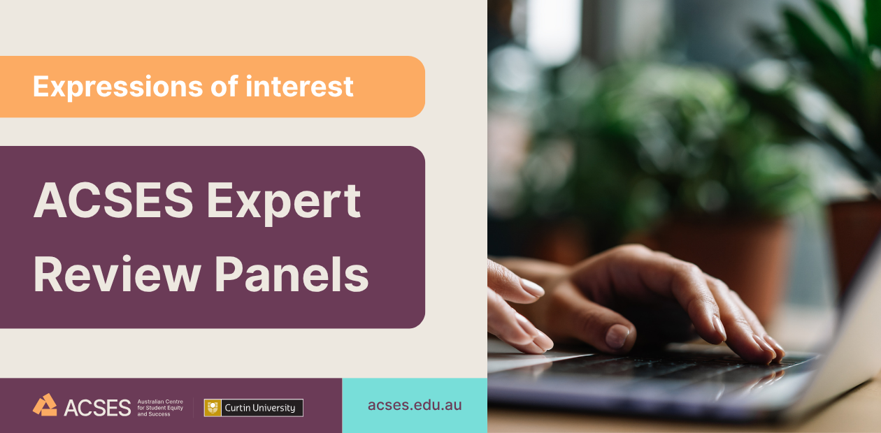 Graphic to announce that expressions of interest are open for the ACSES Expert Review Panels