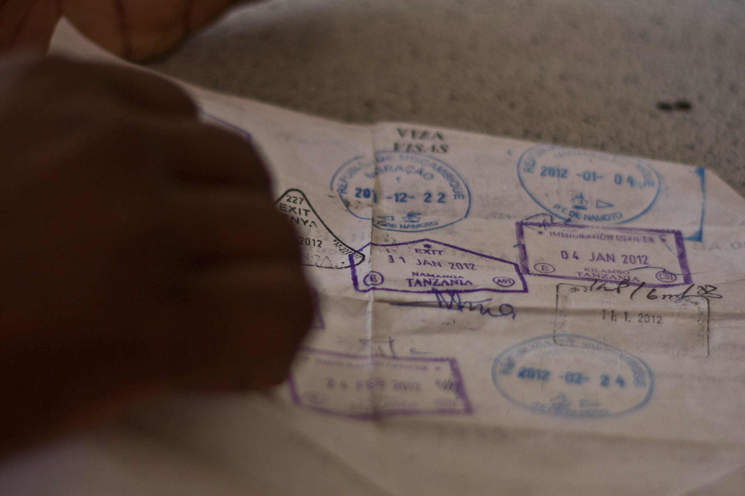 Immigration Officer processing Travel Documents Image
