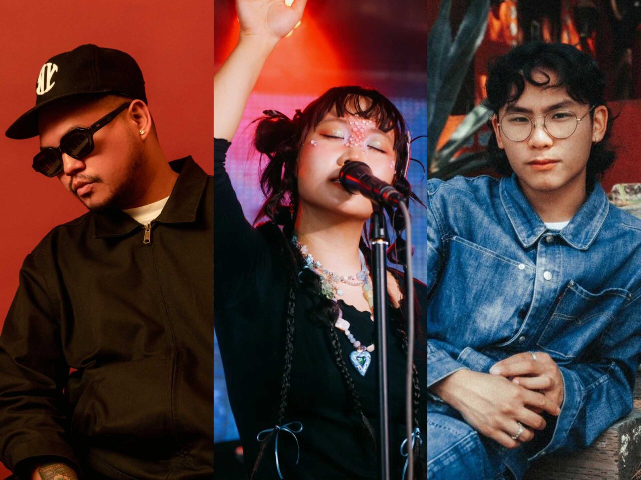 Photos of Jeff Bernat, Ena Mori, and Grent Perez