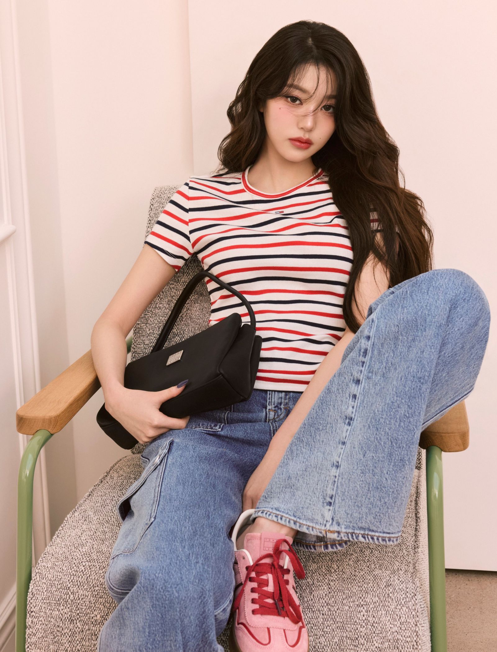 ive jang wonyoung tommy jeans 2025 summer campaign