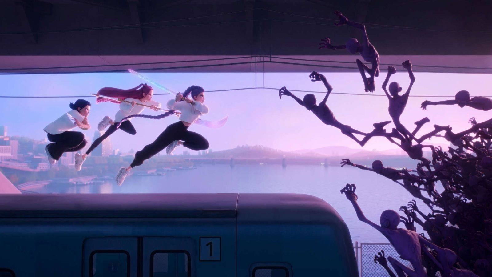 kpop demon hunters huntr/x versus demons