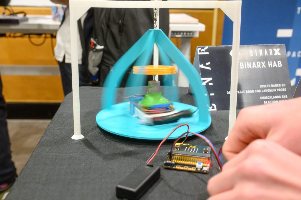 Churchlands SHS - The Reaction Wheel Demonstration in Action