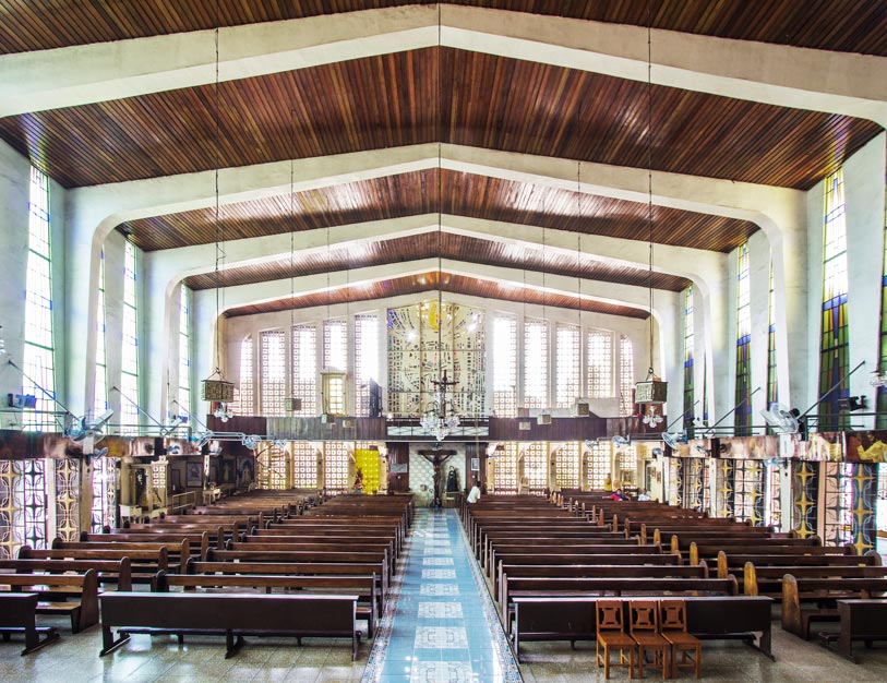 Basilan cathedral from the altar