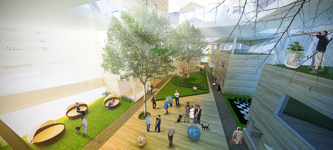 Village in box render 1 WAF student competition 2013