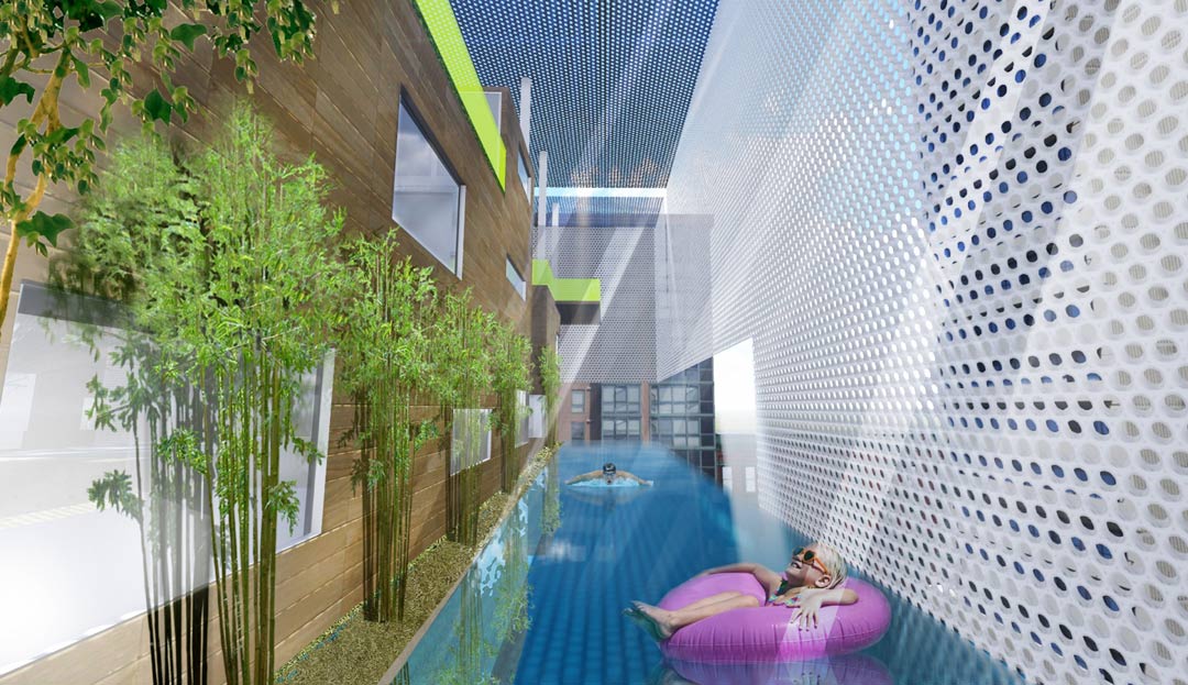 Village in box render 2 WAF student competition 2013