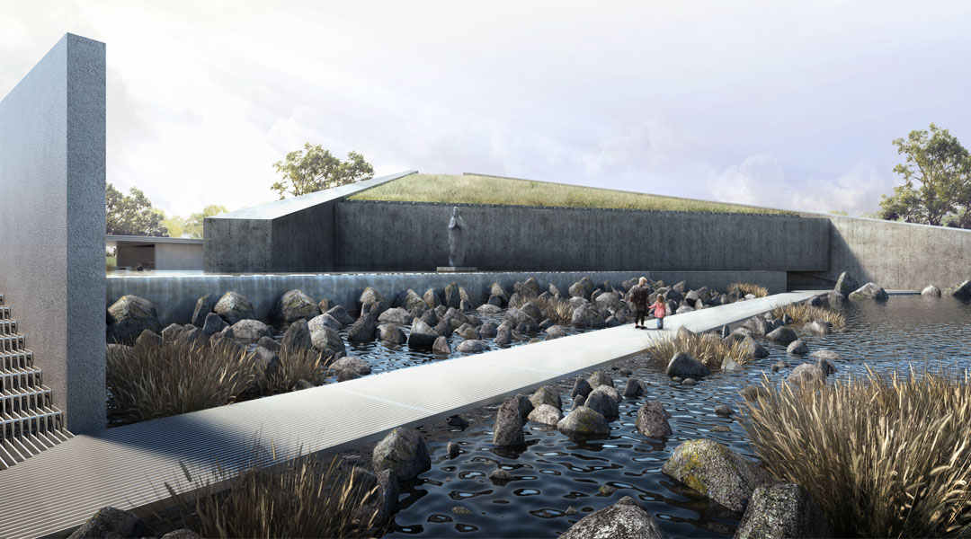 bluprint architecture news world architecture festival 2018 shortlist baad studio sunken shrine of our lady of lourdes of cabetican