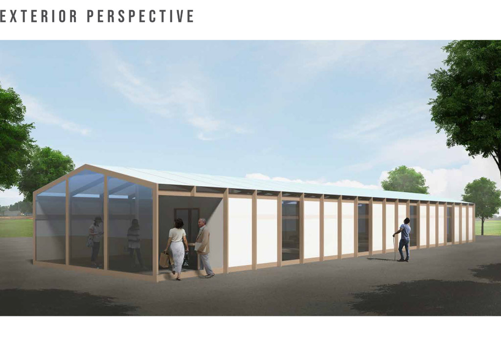 BluPrint Architecture News COVID-19 emergency quarantine facility WTA exterior perspective