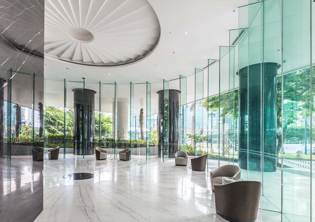 Arya's crystalline lobby AIDEA Jojo Tolentino manifesto